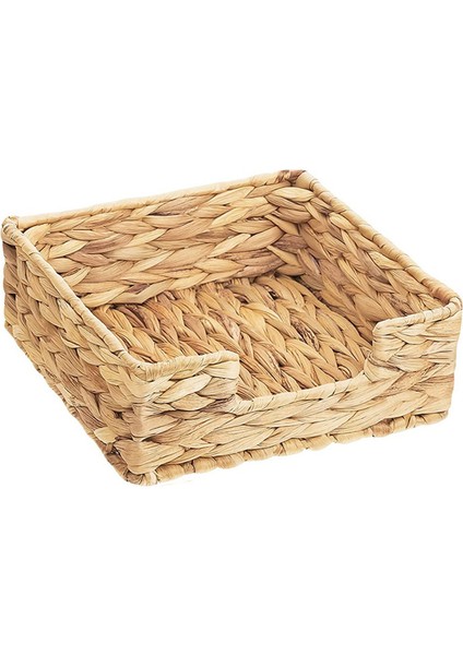 2pcs Banyo Tek Kullanımlık Konuk Havlu Tutucu Uzun Seagrass Dokuma Rattan Hasır Masası El Konuk Havlu Sepet Tepsi, L (Yurt Dışından)