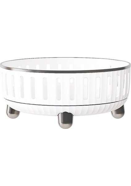 Dresser Için 360 Derece Dönen Makyaj Organizatörü, Parfümler Için Bölmelerle Kozmetik Depolama, Beyaz, B (Yurt Dışından)