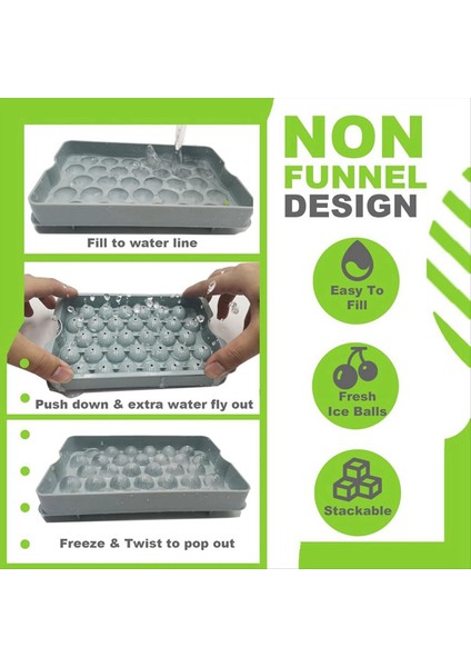 Bin &amp; Scoop ile Mini Buz Küp Tepsisi, Mini Buzdolabı Dondurucu Için Buz Tepsisi, Soğutma Için Ezilmiş Buz Tepsisi Kahve Suyu (Yurt Dışından) fiyatları