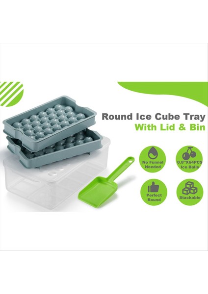 Bin &amp; Scoop ile Mini Buz Küp Tepsisi, Mini Buzdolabı Dondurucu Için Buz Tepsisi, Soğutma Için Ezilmiş Buz Tepsisi Kahve Suyu (Yurt Dışından) fırsatları