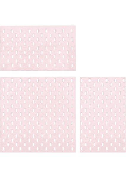 Minyatür Mobilya Dekorasyon Ürünleri Delikli Tahta Duvar Rafı Diy Depolama Ekran Mobilya Aksesuarları Pembe (Yurt Dışından)