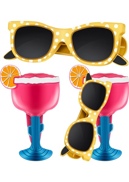 Plaj Havlu Rüzgar Geçirmez Klipler Plaj Sandalyeleri Için Veranda ve Havuz Aksesuarları Karikatür Kokteyl Gözlükleri Ev Için Havlu Klipleri (Yurt Dışından)