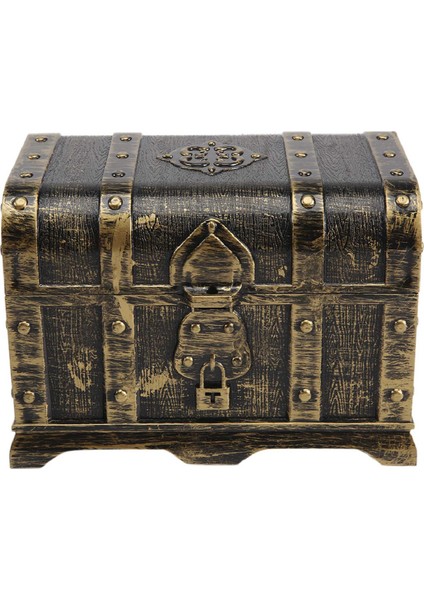 Korsan Hazine Göğüs Dekoratif Hazine Göğüs Keep Mücevher Kutusu Plastik Oyuncak Hazine Kutuları Parti Dekoru Büyük Boyut B (Yurt Dışından)