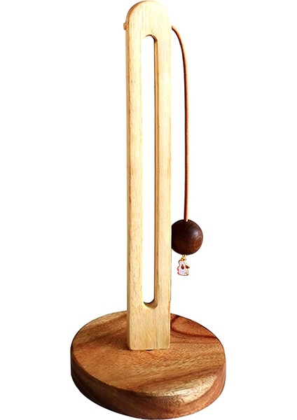 Ahşap Stand Kağıt Havlu Rulo Tutucu Tek Elle Mutfak Kağıt Havlu Dağıtıcı, Kayma Önleyici Ağırlıklı Ahşap Taban (Yurt Dışından)