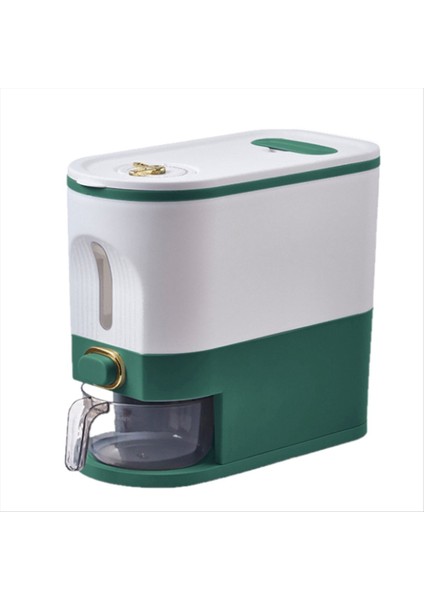 1 Adet Pirinç Depolama Kutusu Mühürlü Pirinç Dağıtıcı Kapasite Tahıl Depolama Kavanozu Evcil Hayvan Gıda Konteyneri, S, Yeşil (Yurt Dışından)