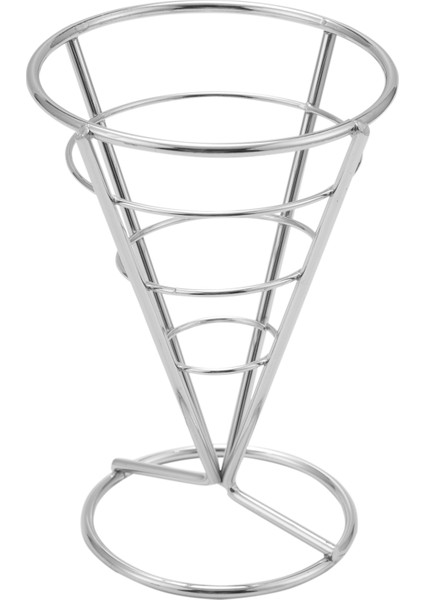 4 Adet Patates Kızartması Stant Koni Sepet Kızartma Tutucu ile Daldırma Kabı Konisi Atıştırmalık Kızarmış Tavuk Ekran Rafı Yemek Rafları Kase (Yurt Dışından)