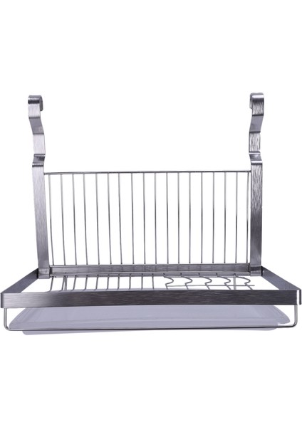 Paslanmaz Çelik Katlanır Asma Tabak Rafı Drene Kase Raf Tabakları Organizatör Sofra Takım Mutfak Depolama Mutfak Organizatör Rafı (Yurt Dışından)