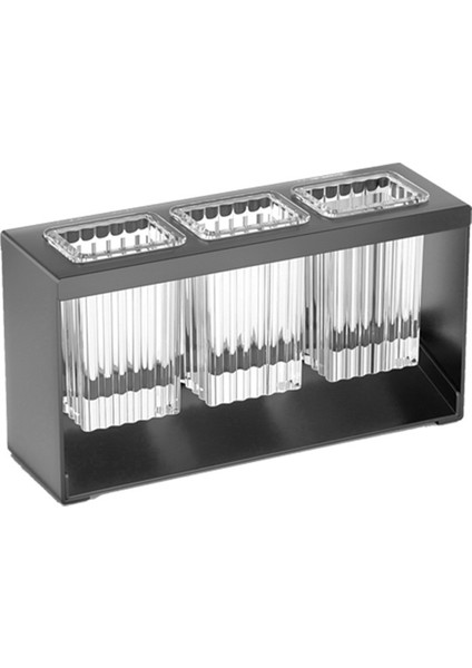 Tezgah Çatal Bıçak Tutucu Tutucu Çatal Teşheri Teşheri Teşheri Takım Tutucu Kutu Masa Tabanı Ayrılmış Çatal Çubuk Depolama Siyah (Yurt Dışından)