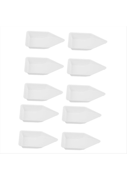 10 Adet Tartım Tekne Kare Tepsisi Küçük Kaplar Çanta Ağırlığı Tekni Laboratuvarı Madde Şişesi (Yurt Dışından)