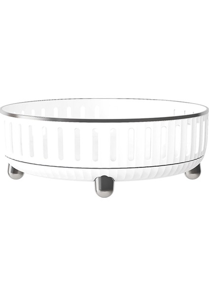 Dresser Için 360 Derece Dönen Makyaj Organizatörü, Parfümler Için Bölmelerle Kozmetik Depolama, Beyaz, Bir (Yurt Dışından)