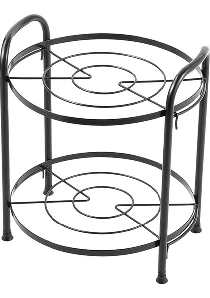 1 Adet Pot Rafı Tencere Tutucu Standı Ev Depolama Rafı Tencere Standı Pratik Depolama Braketi 2 Katmanlı Tencere Rafı (Yurt Dışından)