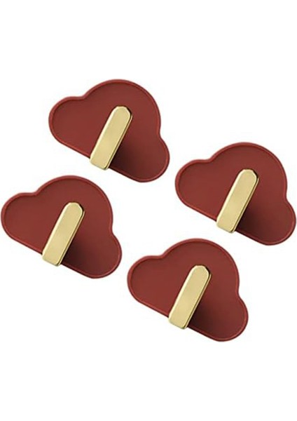 4 Adet Kanca Plastik Tuş Kancaları Şapka Askısı Yumruk Atma Kancası Banyo Duvar Kancası Evrensel Tv Standı Çanta Askıları C (Yurt Dışından)