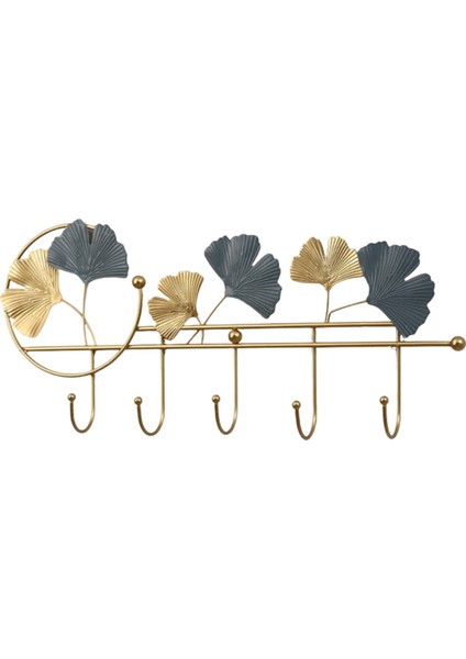 Modern Kanca Fan Şeklindeki Yaprak Kanca Anahtar Tutucu Duvar Kancaları Asılı Yapraklar Banyo Duvar Kancası Dekoratif Minimalist Ev-B (Yurt Dışından)