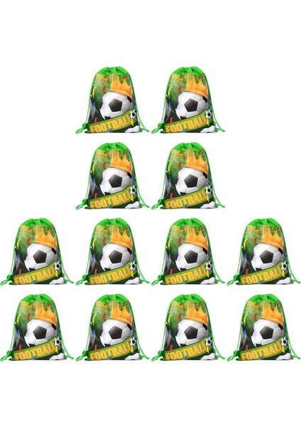 Futbol Dokunmayan Hediyeler Çanta Futbol Şeker Paketleme Atıştırmalıkları Depolama Çantaları Çocuklar Için Sırt Çantası Çekme Spor Partisi A (Yurt Dışından)