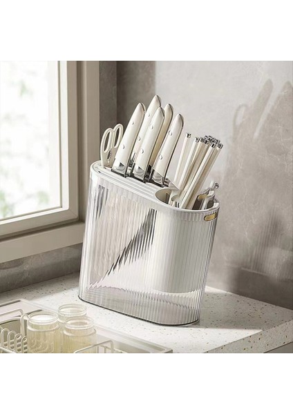 Bıçak Tutucu Depolama Rafı Tezgah Çok Fonksiyonlu Yemek Çubuğu Kafesi Kıç Tutucu Entegre Saklama Kutusu, B (Yurt Dışından) modelleri