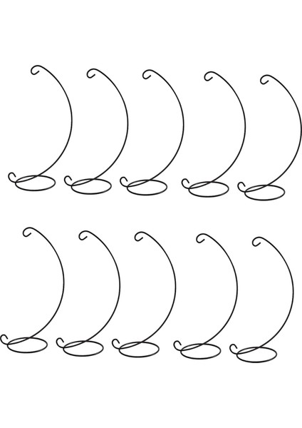 10PCS Retro Demir Tutucular Süsleme Ekran Standı Standı Bitki Mini Peyzaj Destekçisi L Şekil Tutucu Bahçe Dekor C (Yurt Dışından)