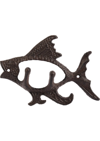 Iki Kancalı Balık Okyanus Serisi Dökme Demir Duvar Kancası Duvar Montaj Havlu Askı Kancası Şapka, Anahtar, Katlar Için (Yurt Dışından)