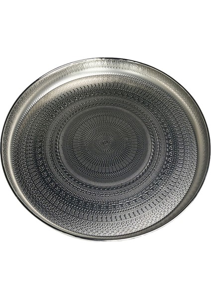 Yuvarlak Tepsi, 13 Inç-Hizmet Veren Tepsi, Lüks Dekoratif Tepsi, Sehpa Tepsisi, Mücevher Tepsisi Gümüş (Yurt Dışından)