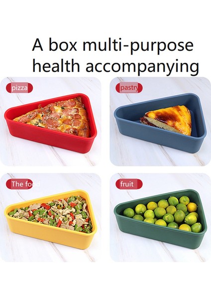 Pizza Artık Depolama Konteyneri, Pizza Organizatör Kutusu Kaydet Alan Yeniden Kullanılabilir Pizza Slicone Depolama Konteyneri Mavi (Yurt Dışından)