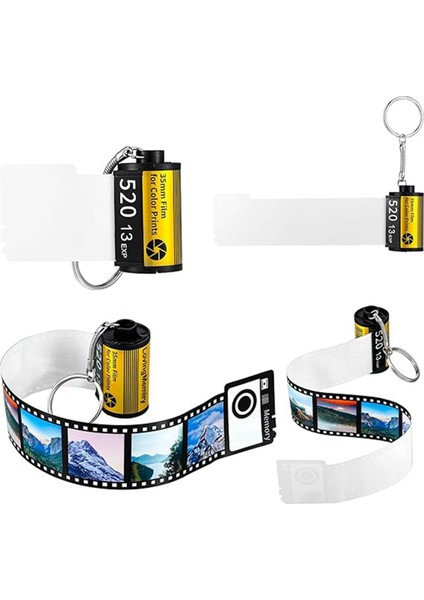 4 Adet Süblimasyon Kamera Filmi Rulo Anahtarlık 10 Fotoğraf ile Anahtarlık Albüm Resim Anahtar Ana Zinciri Bellek Doğum Günü Hediyeleri Dıy El Sanatları (Yurt Dışından)