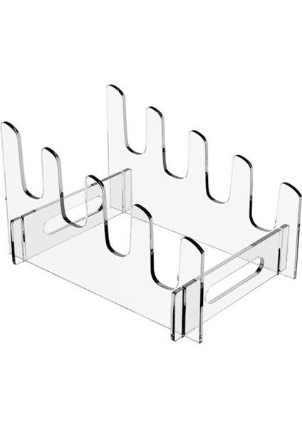Bulaşık Kurutma Rafı, Arcylic Bulaşık Drenajı, Büyük Kapasiteli Depolama Alanı Tasarrufu, Tek Katmanlı Bulaşık Tutucu, 4grids (Yurt Dışından)