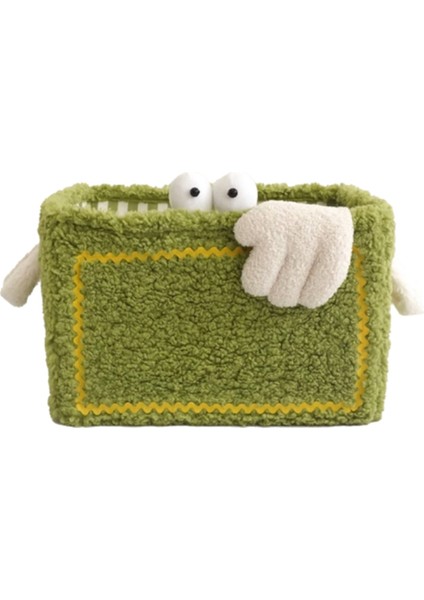 Küçük Canavar Depolama Sepeti Katlanabilir Ev Ins Nik Tasarım Depolama Oyuncakları Atıştırmalıklar Kozmetik Organizasyon Hediye Yeşil (Yurt Dışından)