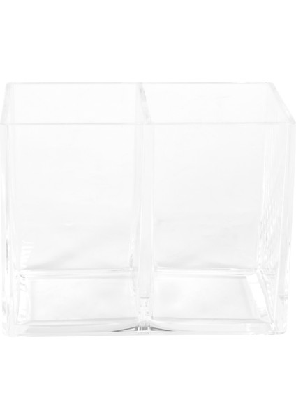 Temiz Akrilik Makyaj Fırçası Tutucu Kalem Kalem Kupası Tutucu Kozmetik Depolama Kılıfı Masaüstü Kırtasiye Organizatör Ev Ofisi ve Okul Için Bölümler (Yurt Dışından)