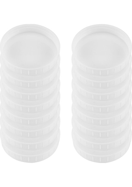 16 Paket Geniş Ağız Kavanoz Kapakları, Konserve Kavanozları Için Plastik Depolama Kapakları, Sızdırmaz ve Çizik Önleyici Dirençli Yüzey (Yurt Dışından)