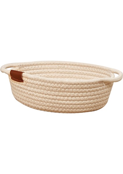 Basit Pamuk Halat Depolama Sepeti Masaüstü Burun Fabrika Atıştırmalıkları Pamuk Sepet Saklama Kutusu (Yurt Dışından)