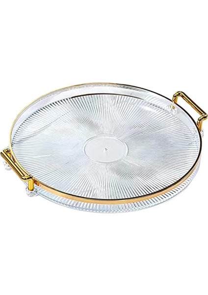 Lüks Servis Tepsisi, Kulplarla Kozmetik Parfüm Makyaj Ekranı Çok Fonksiyonlu Dekoratif Dekoratif Tepsi, Mücevher Tepsisi D (Yurt Dışından)