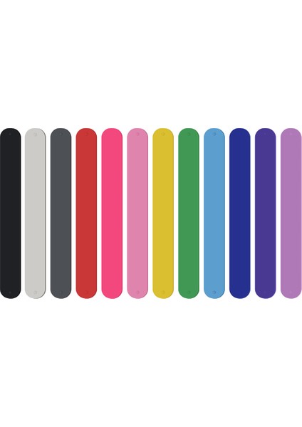 12PCS Silikon Flip Sarma Kağıt Tutucu Poster Tutucu Kağıt Rulo Tutucu Stabilizatör Slap Bantları Depolama Organizasyonu Için (Yurt Dışından)