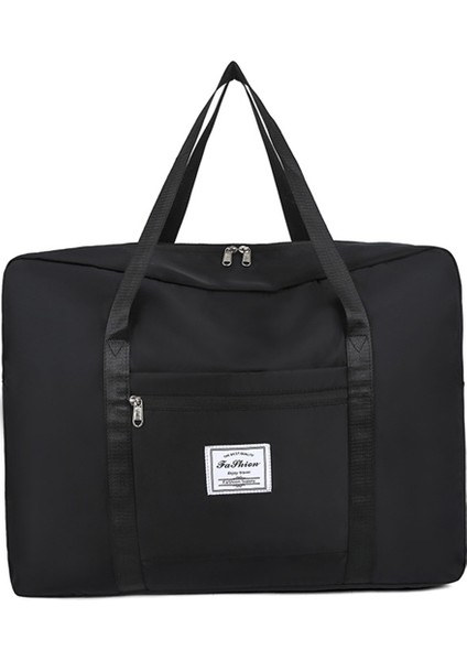 Katlanabilir Giysiler Ambalaj Organizatörü Kadın Taşınabilir Büyük Kapasiteli Analık Depolama Seyahat Duffel Fitness Çantası, Siyah (Yurt Dışından)