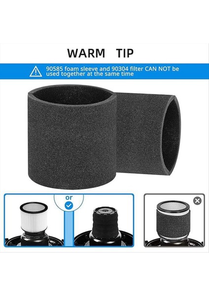 3'lü Paket 90585 Köpük Kılıf VF2001 Islak ve Kuru Köpük Yedek Filtreler (Yurt Dışından) modelleri