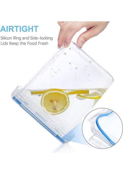 Kaplamalı Un ve Şeker Kabı (Her Biri 6,5 Litre) - Hava Geçirmez Mutfak ve Kiler Toplu Gıda Depolama Siyahı Siyah (Yurt Dışından) indirimleri