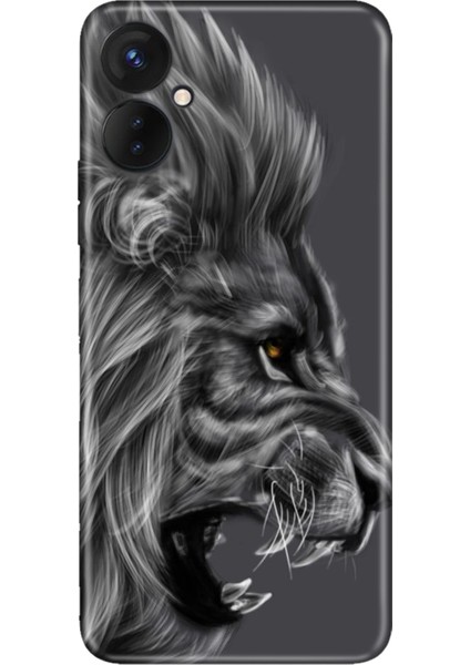 Oneplus 9 Pro Kılıf Silikon Desenli Resimli Uv Kapak Kara Aslan
