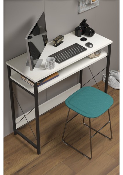 Çalışma Masası Bilgisayar Laptop Ofis Masası Okul Ev Beyaz fiyatları