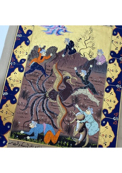 Ankanın Gazabı Adlı El Yapımı Minyatür Resim 28X17 cm modelleri