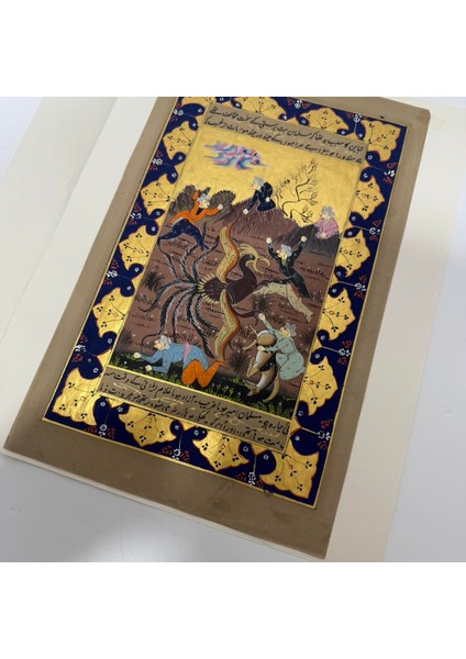 Ankanın Gazabı Adlı El Yapımı Minyatür Resim 28X17 cm fırsatları