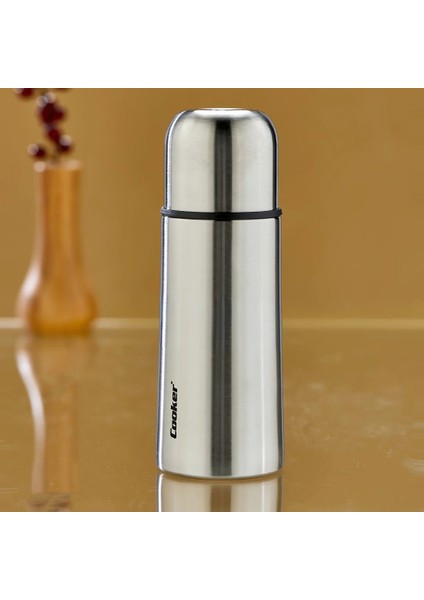 0.3lt Krom Termos Paslanmaz Çelik - Sızdırmaz Kapak = Bardak (4887)