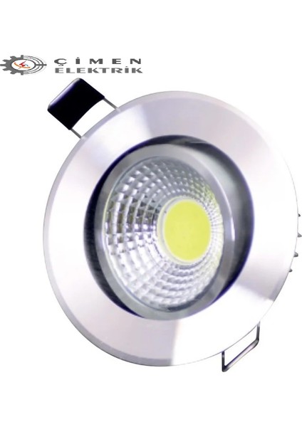 Erkled Erk 3125 Sıva Altı 5W Krom Kasa Yuvarlak LED Spot 3000K Günışığı