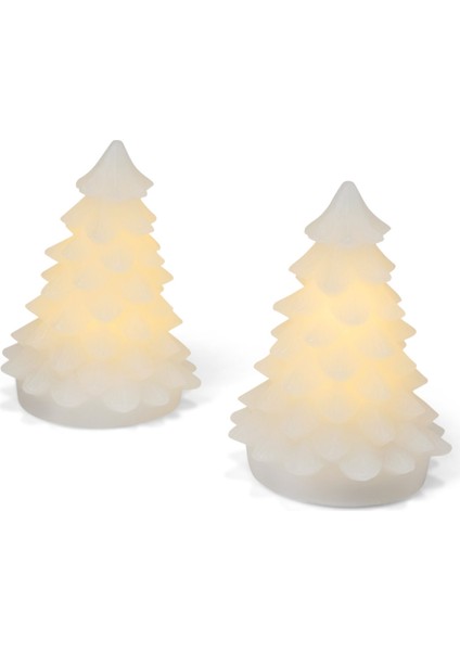 LED Yılbaşı Ağacı, Gerçek Mum, 2li modelleri