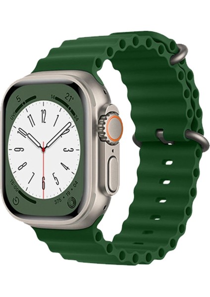 Apple Watch 38MM Ocean Kordon - Koyu YEŞIL-(5796) - I16H19N0-7A55VS
