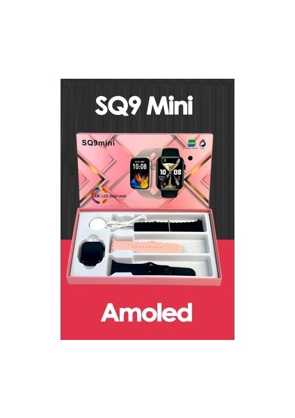 Sq9 Mini Akıllı Saat 3 Kordonlu Kablosuz Şarjlı Modern 41MM fiyatları