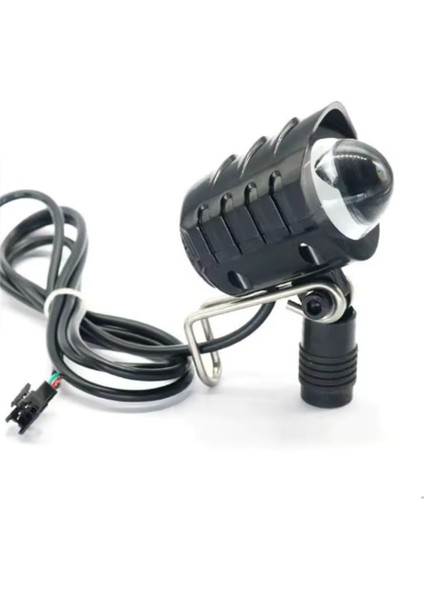 E Bike LED Far Elektrikli Scooter Farı Elektrikli Motosiklet E Bisiklet Far + Korna 36V-60V-UYUMLU fiyatları