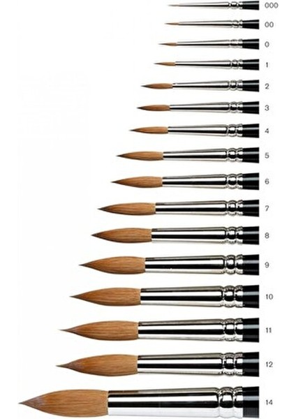 Samur Tezhip Fırçası Seri 7 N:0 Paslanmaz Nikel Kaplama Siyah Sap fiyatları