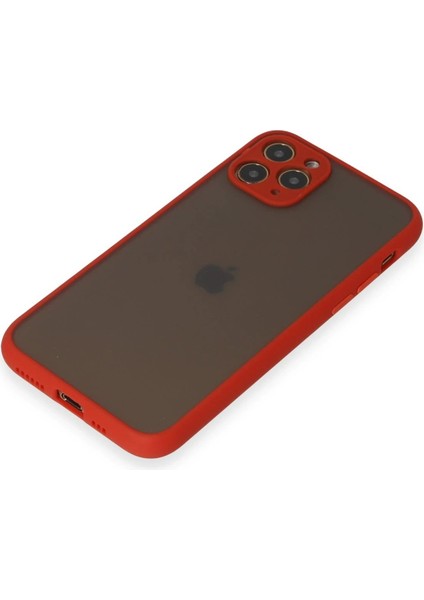 iPhone 11 Pro Kılıf Montreal Silikon Kapak - KIRMIZI-(5796) - I01H12N9-2A71VS fırsatları
