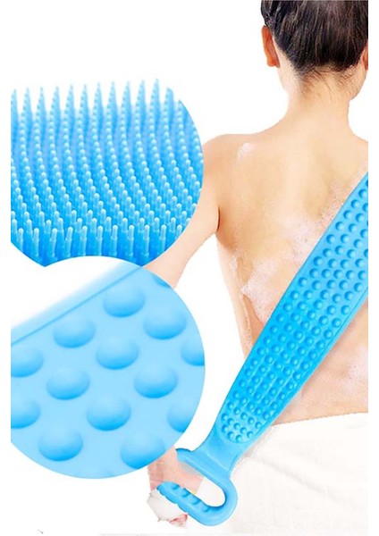 Çift Taraflı Çok Amaçlı Silikon Banyo Sırt Kesesi Banyo Duş Lif fırsatları