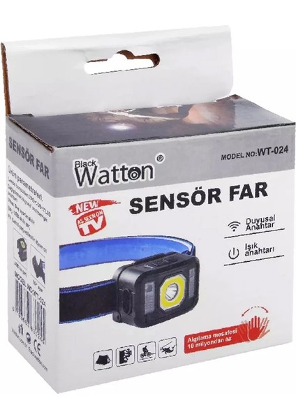 Buğz Pratik Sensörlü Sinyalli Kafa Lambası WT-024