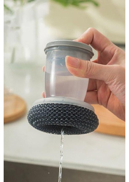 Soap Dispenser Kitchen Brush Sıvı Deterjan Hazneli Bulaşık Fırçası ve Stand modelleri