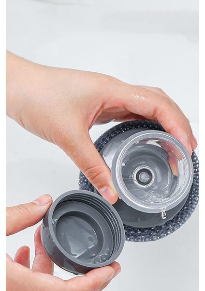 Soap Dispenser Kitchen Brush Sıvı Deterjan Hazneli Bulaşık Fırçası ve Stand fırsatları